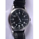 A MWC MILITATY WRISTWATCH MARKED AS 2063. Dial 4.3cm (inc crown), weight 56g