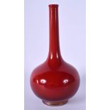 AN UNUSUAL ROYAL LANCASTRIAN PILKINGTONS FLAMBE VASE. 21 cm high.