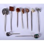 ASSORTED PINS. 17.4 grams. 8 cm x 1.5 cm. (qty)