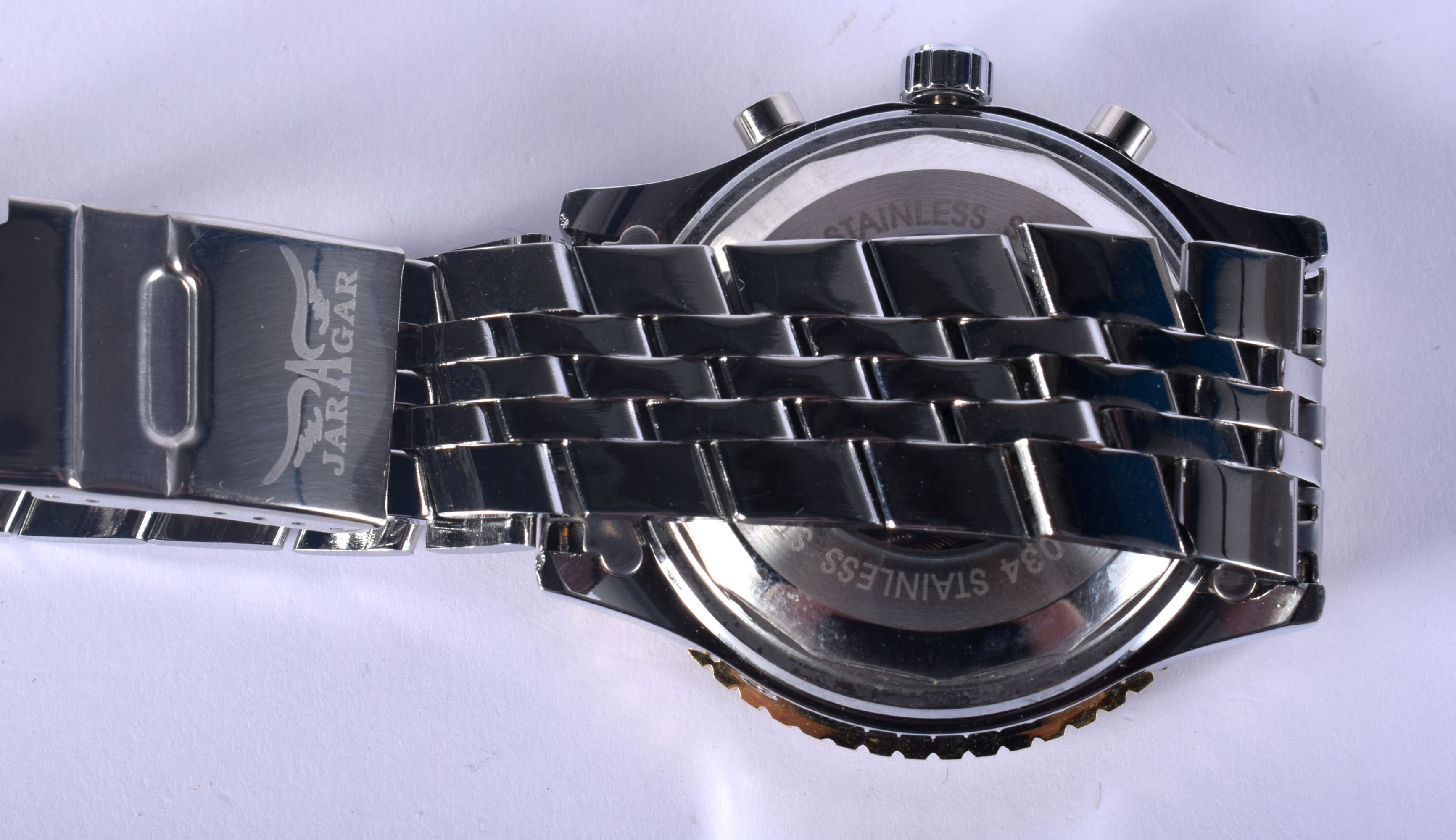 A DESIGNER JARAGAR WRISTWATCH. 5 cm wide. - Bild 2 aus 5