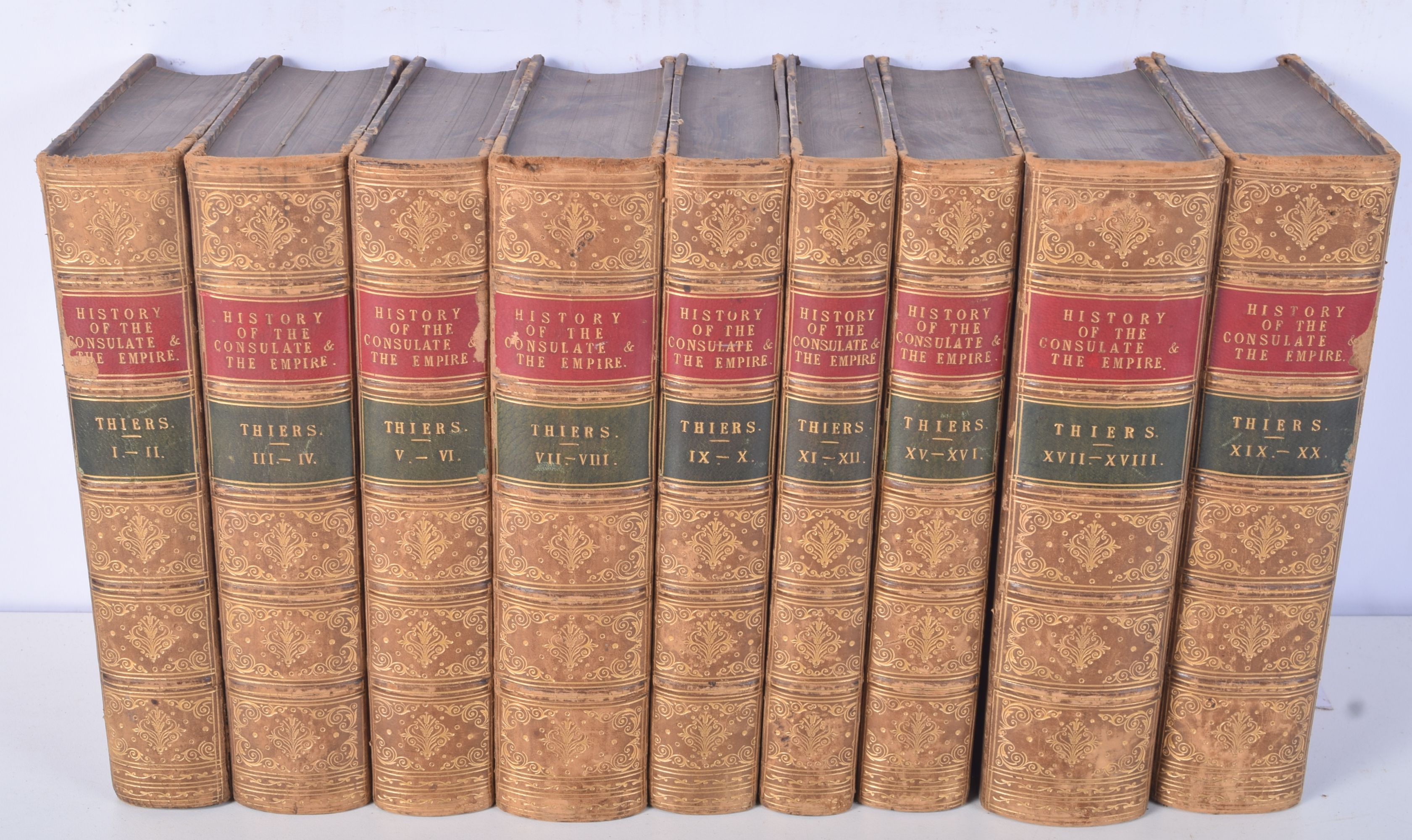 18 volumes over 9 books of the History of the Consulate and the Empire of France under Napoleon