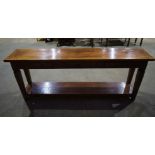A 20th century Chinese hardwood console table 77 x 195 x 40cm . Provenance Private collection , The