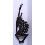 AN AFRICAN TRIBAL BAMANA ANTELOPE HEAD DRESS. 73 cm x 20 cm.