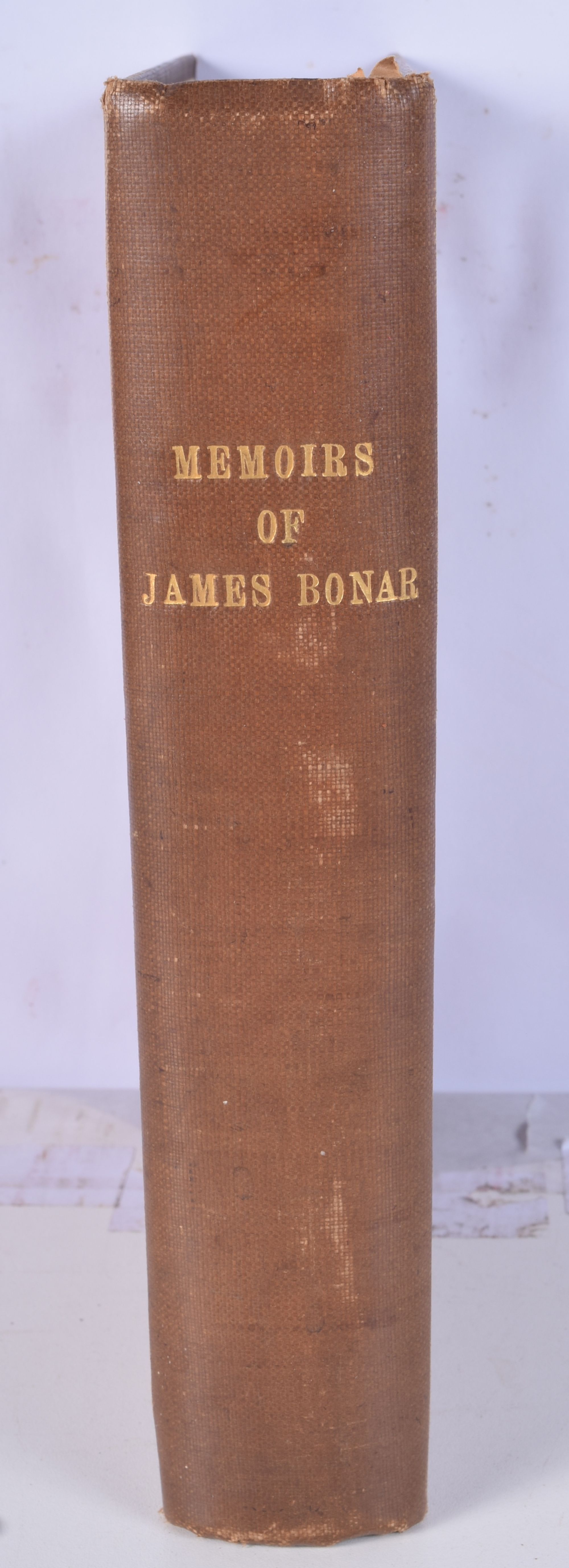 A book containing the hand written memoirs of James Bonar (1757-1821)who served as the Solicitor of