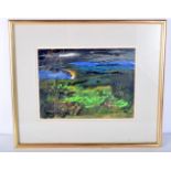A framed oil on board by Gerald Cox of a rural scene 21 x 28 cm.