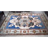 A large Persian wool rug 391 x 263 cm.