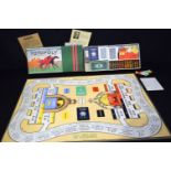 A vintage Totopoly race game. Largest 71 x 51cm (2)