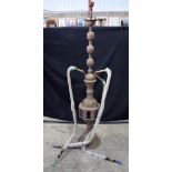 A large with decorative glass panels Hookah Pipe 172 x 30cm.