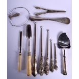 ASSORTED SILVER BLADED ITEMS etc. (qty)