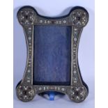 A LARGE CONTEMPORARY CLOISONNE ENAMEL JEWELLED PHOTOGRAPH FRAME. 22 cm x 15 cm.