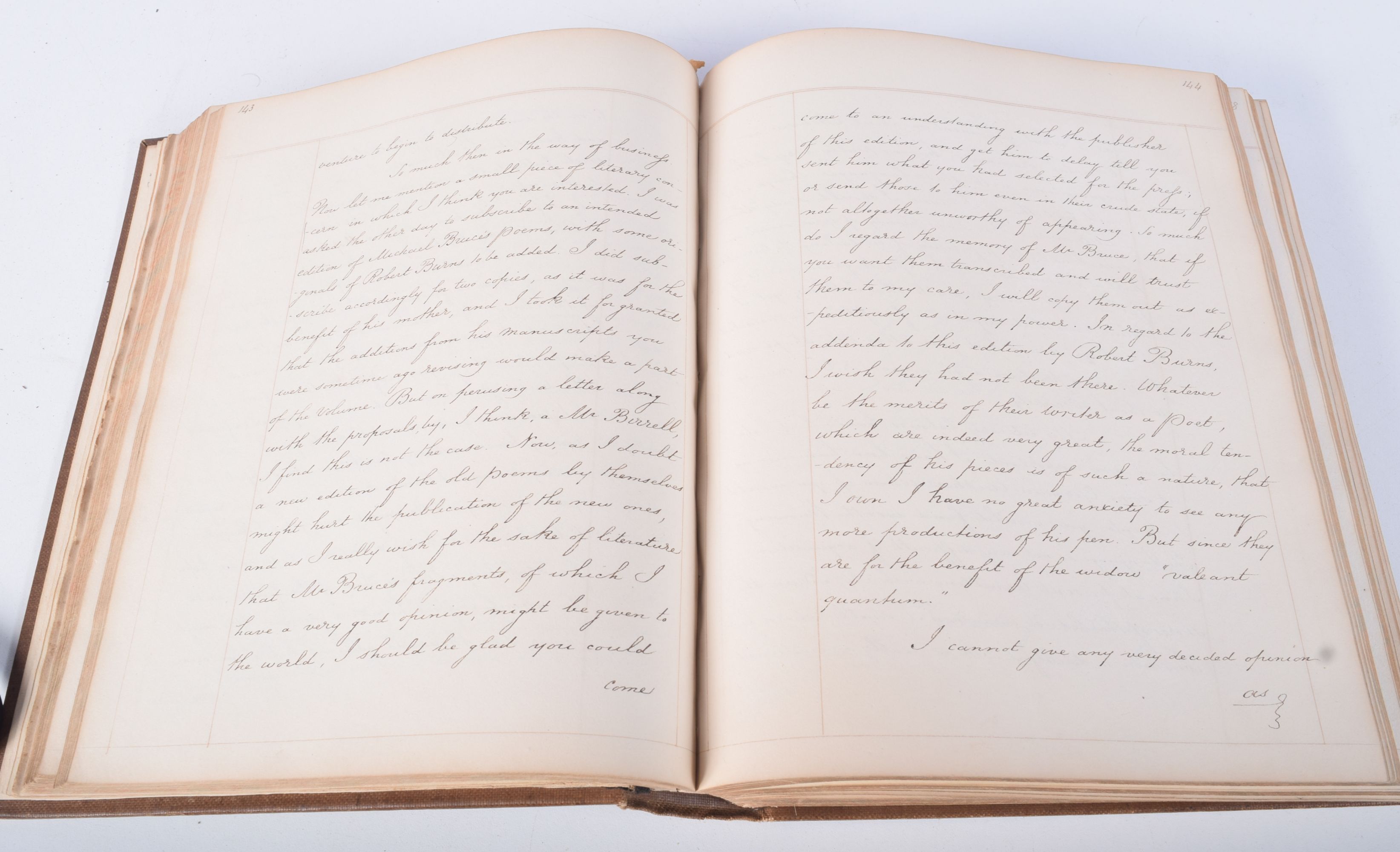 A book containing the hand written memoirs of James Bonar (1757-1821)who served as the Solicitor of - Image 3 of 3