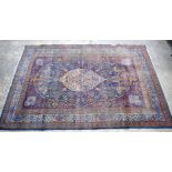 A large Persian Faraghan rug 280 x 186 cm.