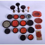 ASSORTED GEORGE III WAX SEALS etc. (qty)