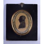 AN EARLY 19TH CENTURY PAINTED PORTRAIT MINIATURE C1801. 15 cm x 11 cm.