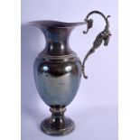 A FRENCH PRIX MORNY DEAUVILLE 1994 WHITE METAL HORSE RACING CLARET JUG. 792 grams. 30 cm x 20 cm.