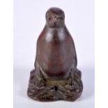 A JAPANESE BRONGE PENGUIN. 4.7cm x 3.6cm, weight 131g