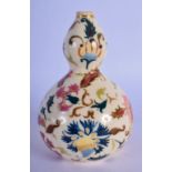 A HUNGARIAN ZSOLNAY PECS VASE. 12.5 cm high.