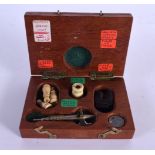 A BOX OF MYSTERY CURIOS. (qty)