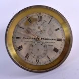 AN ANTIQUE CHARLES FRODSHAM SHIPS CHRONOMETER No 3218. 12 cm wide.