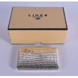 A LINKS OF LONDON BUSINESS CARD HOLDER WITH ASSOCIATED BOX 9.3cm x 6cm, weight 89.8g