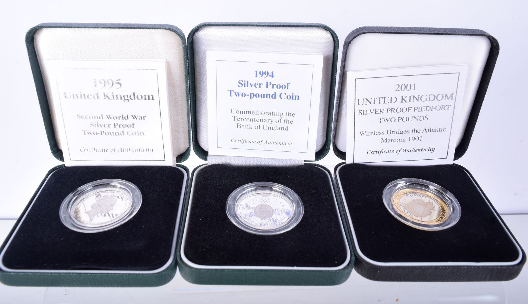 1998 SILVER PROOF TWO POUND COIN, TWO 1986 COMMONWEALTH GAMES SILVER PROOF TWO POUND COIN, 1994 SILV - Image 4 of 4