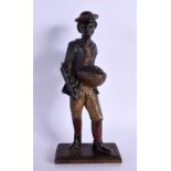 A RARE ANTIQUE CONTINENTAL ARTICULATED FOLK ART FIGURE possibly American. 23 cm high.