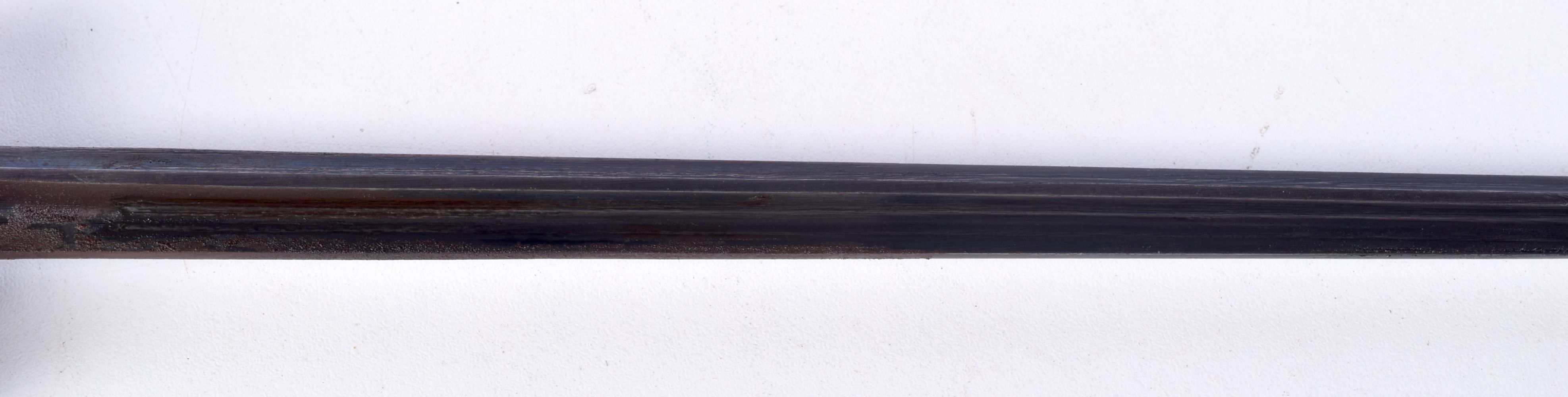 A pair of 19th century 4 sided bayonets 65 cm (2) - Image 4 of 7
