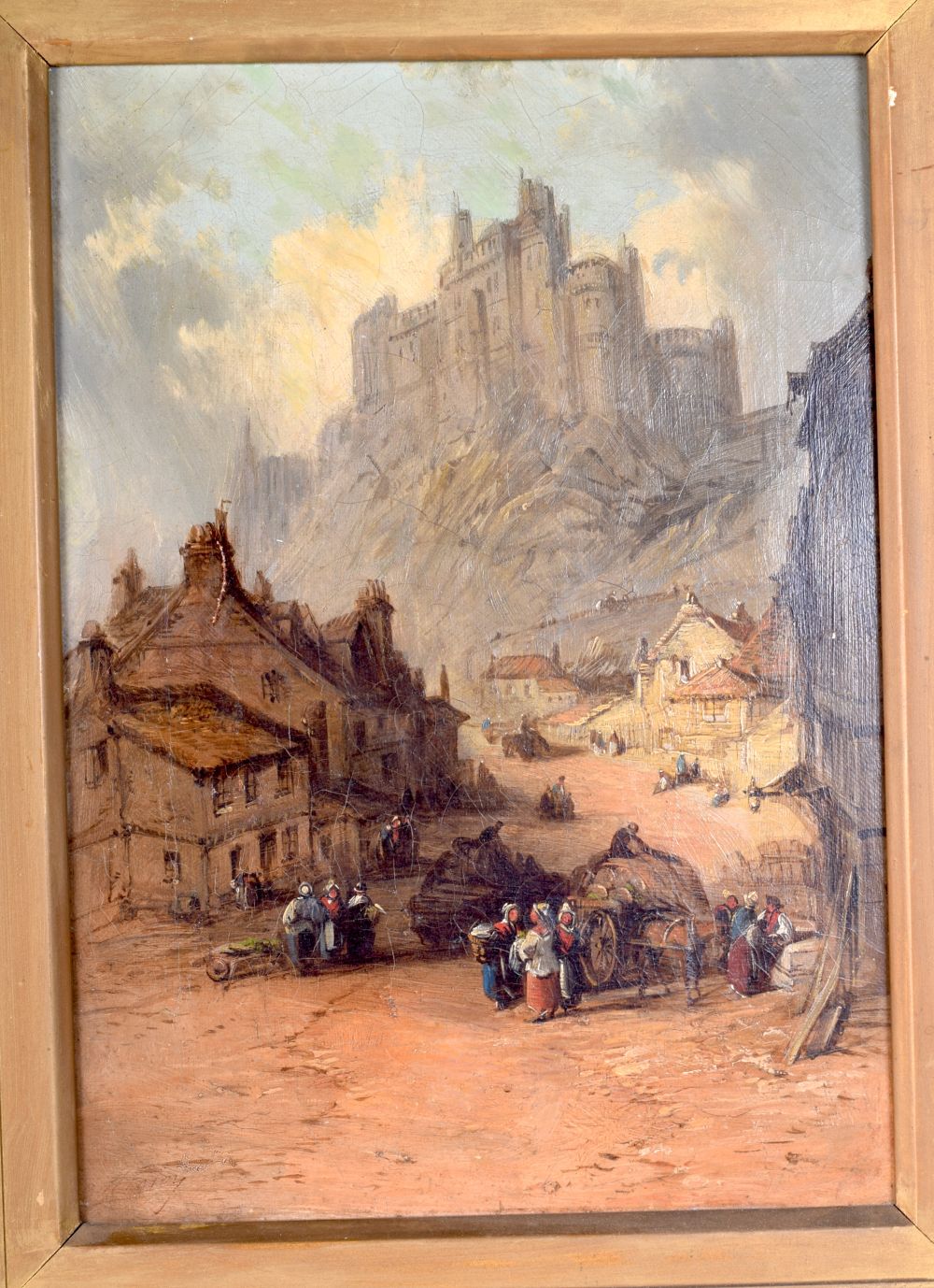 Henry Foley (Bristish, fl. 1840-1874) A framed oil on canvas of Edinburgh Castle 34 x 24 cm) - Image 2 of 3