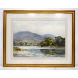 Frank Egginton (1908-1990) a large framed watercolour of a lake probably in Ireland dated 1978.37 x