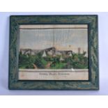 A RARE 19TH CENTURY FRAMED ENGLISH SILK STEVENOGRAPH TYPE PANEL depicting Crystal Palace, Sydenham.