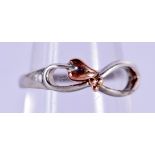 BOXED CLOGAU SILVER RING. Stamped 925, Size N, weight 2.2g