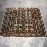 A small Persian rug 123 x 123 cm.