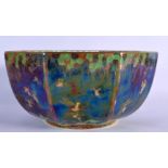 A FINE WEDGWOOD FAIRYLAND LUSTRE PORCELAIN BOWL by Daisy Makeig Jones. 24 cm x 12 cm.