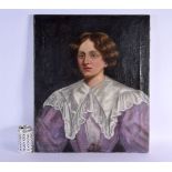 Continental School (C1900) Oil on canvas, Figure in pink and white. 58 cm x 50 cm.