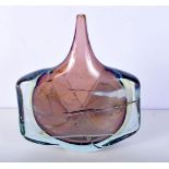 A Mdina glass axe head vase 29 x 24 cm.