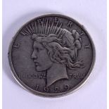 AN AMERICAN COIN STAMPED 1929. 3.9cm diameter, weight 22g
