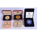 MONTGOMERY CROWN MEDAL 1976, 1989 SILVER FROSTED PROOF £1 ONE POUND STATES OF JERSEY. PARISH OF ST M