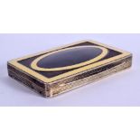 AN UNUSUAL YELLOW AND BLACK ENAMEL CARD CASE. 8cm x 5.3cm x 1cm, weight 96.7g