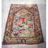 A large Anatolian Goat Rug 168 x 126 cm .