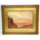 William Gershom Collingwood (1854-1932) framed watercolour "A snow storm passing, Coniston ". 25 x 3