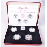 1984-1987 ROYAL MINT £1 SILVER PROOF COLLECTION. Weight 38g