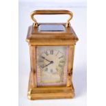 MINIATURE SEVRES STYLE CARRIAGE CLOCK 9cm x 5cm x 4.5cm, weight 322g