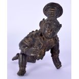 A FINE 16TH/17TH CENTURY BRONZE ALLOY FIGURE OF THE KRISHNA (The Butter Thief) Tamil Nadu, Vijayanag