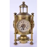 A RARE 19TH CENTURY FRENCH INDUSTRIAL LIGHTHOUSE CLOCK with barometer and thermometer function. 24 c