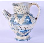 A 19TH CENTURY EUROPEAN FAIENCE GLAZED JUG painted with landscapes. 22 cm x 14 cm.