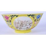 AN EARLY 20TH CENTURY CHINESE FAMILLE ROSE SCRAFITO PORCELAIN BOWL Late Qing/Republic, enamelled wit