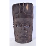 A large hardwood carved African Tribal Mask. 43 x 24cm.