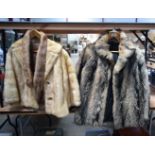 TWO FUR JACKETS. (2)