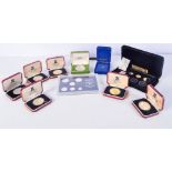 9 ISLE OF MAN PROOF COIN SETS (9)
