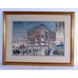 English School (20th Century) Watercolour, London Scene. 72 cm x 50 cm.